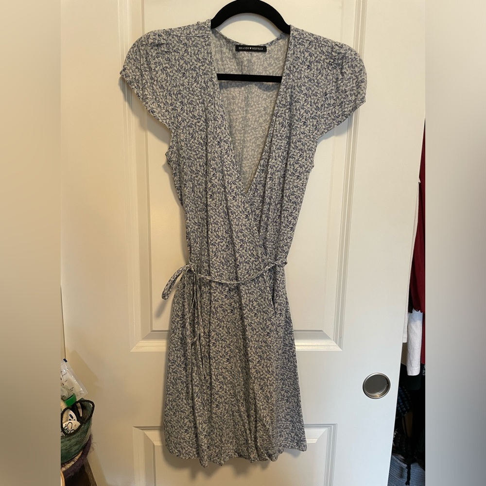 Brandy Melville Robbie blue wrap dress